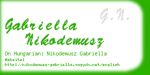 gabriella nikodemusz business card